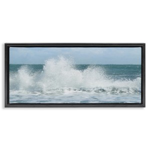 Stupell Industries Ocean Waves Crashing Foam Splash, 25" x 11" - 1 of 4