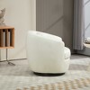 LOVMOR Upholstered Swivel Barrel Armchair with Storage Modern Living Room Side Chair for Bedroom/Office/Reading Spaces - 3 of 4