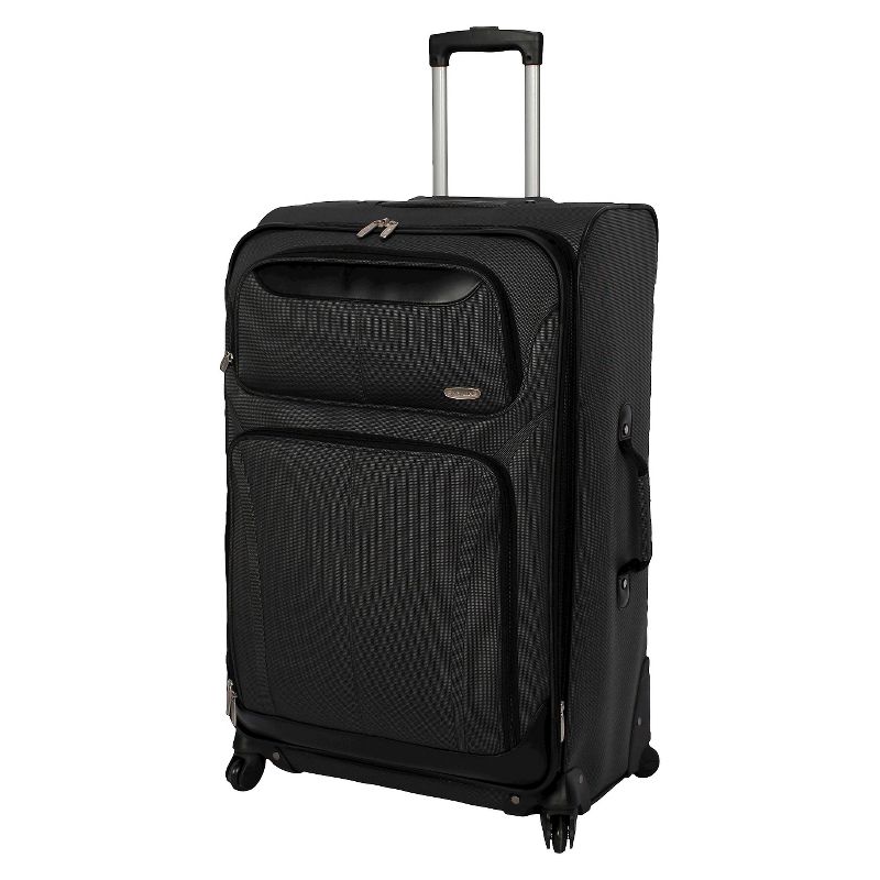 Skyline Softside Large Checked Spinner Suitcase - Gray, 1 of 8
