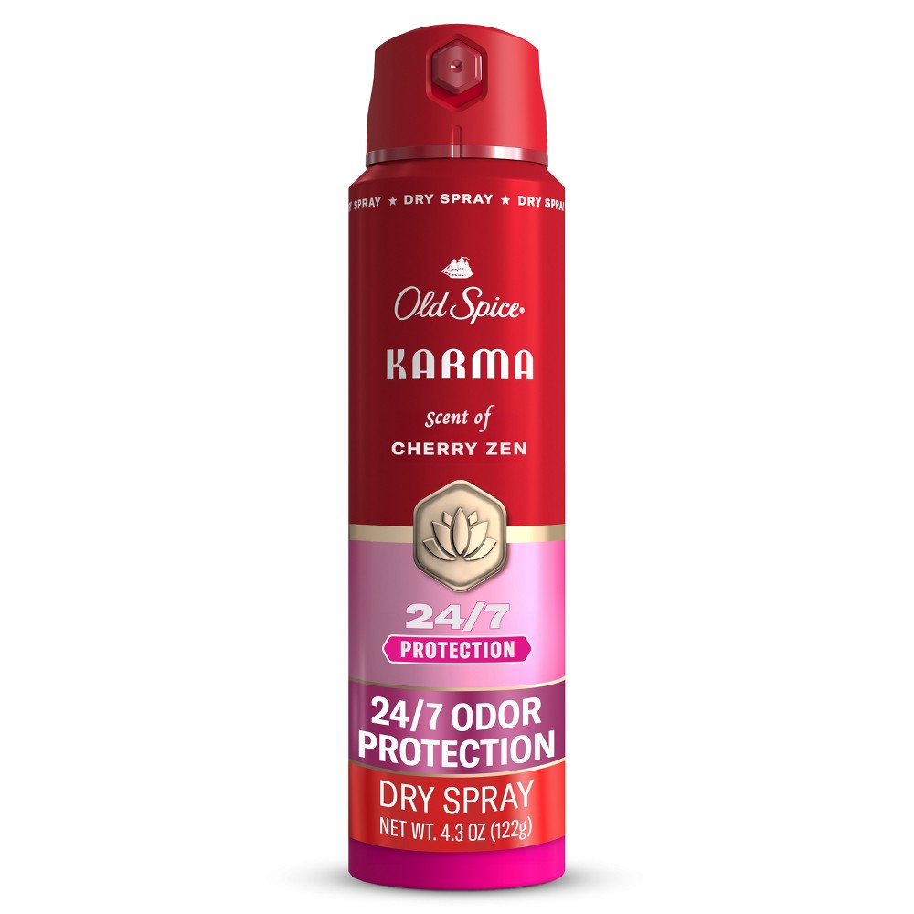 Old Spice Red Collection Men's 48-Hour Odor Protection Lightweight Formula All-Day Freshness Antiperspirant Spray - Karma Scent - 4.3oz