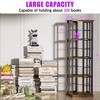 Aheaplus 4-tier Rotating Bookshelf, 360-degree Display Corner Bookcase with Storage - 4 of 4
