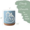 Elanze Designs Kitchen Utensil Holder With Non Slip Cork Base Large 8 Inch Ceramic Storage Crock Forest Animal Countertop Organizer Sly Floral Fox Sky - 2 of 4