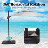 Hyleory 132'' Round Cantilever Umbrella - 3 of 4