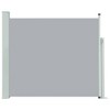 vidaXL Side Awning Grey Polyester with PU coating, powder-coated iron - 2 of 4