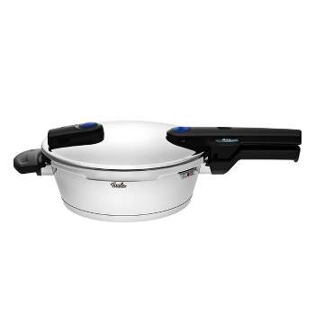 Fissler Stainless Steel Vitaquick Pressure Skillet, For All Cooktops, 2.6 Quarts