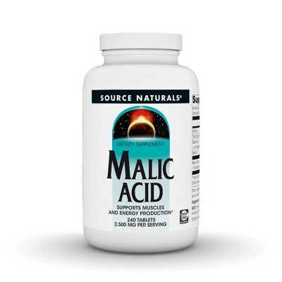 Malic Acid 833 mg by Source Naturals, Inc.  -  240 Tablet