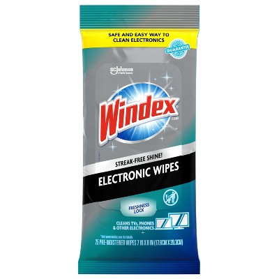 Windex Electronics Wipes Pre-Moistened - 25ct
