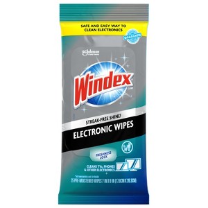 Windex Electronics Wipes Pre-Moistened - 25ct - 1 of 4