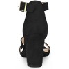 Allegra K Women's Rhinestone Open Toe Block Heels Sandals - 3 of 4