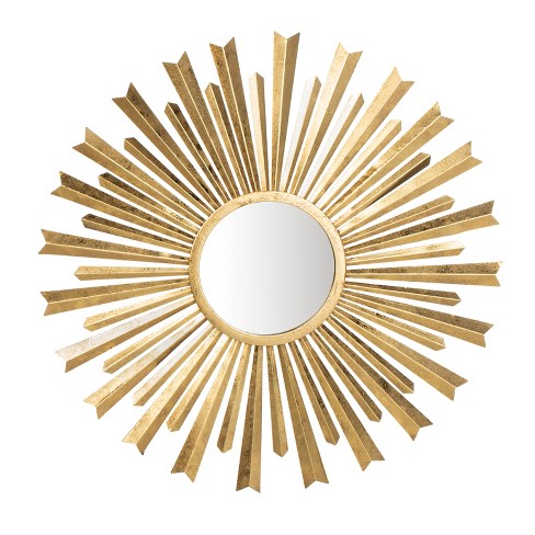 Holland Sunburst Mirror Gold Safavieh Target