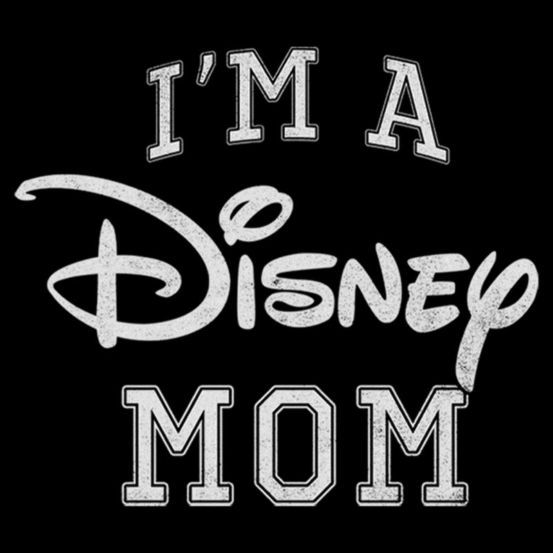 Junior's Women Disney I'm a Mom Distressed Logo Cowl Neck Sweatshirt, 2 of 5