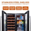 Ca'Lefort 15" Wine Fridge and 15" Beverage Fridge Combo, Hold 80 Cans and 33 Bottles Wine Cooler Freestanding & Built-in - 2 of 4
