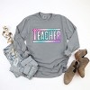Simply Sage Market Teacher Checkered Colorful Garment Dyed Long Sleeve - 3 of 4