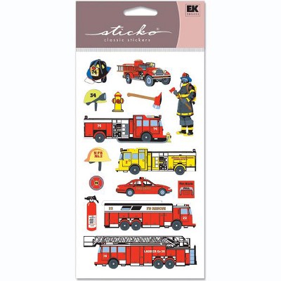Sticko Stickers - Fire Department, 15pcs