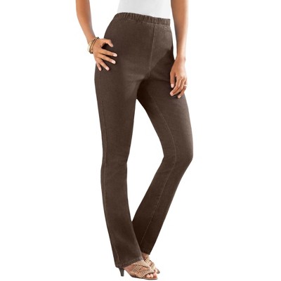 Roaman's Women's Plus Size Petite Straight Leg Comfort Stretch Jean
