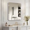 Okak 30/36IN Modern Square Bathroom Mirror with Aluminum Frame, High Reflection Vanity Mirror, Hanging Mirror for Bathroom, Living Room - 2 of 4