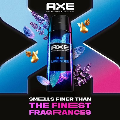 Axe Blue Lavender 72-Hour Aluminum-Free Premium Body Spray - Mint + Amber - 4oz