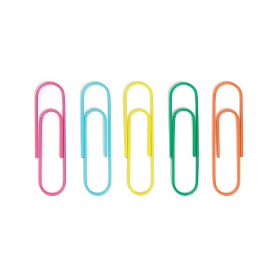 U Brands 5ct Jumbo Paper Clips Brights