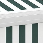 green, white stripes