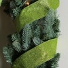 Northlight Club Pack of 12 Lime Green Solid Shimmering Wired Christmas Craft Ribbons - 2.5" x 120 Yards - 3 of 3