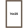 PosterPalooza | Sculpted Silver Picture Frame - UV Acrylic, Foam Board Backing, Hanging Hardware - 2 of 4
