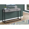 Modern Laminate Console Table with 2 Drawers & Black Metal Frame for Entryway, Living Room & Bedroom - 3 of 4