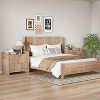 Boersma King Size Fluted Headboard ONLY - Wall Mount Wood Headboard, Rustic & Modern Farmhouse,Boho,Fluted Panel,Wingback Design - 3 of 4