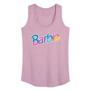 Women's - Barbie - Colorful Logo Graphic Racerback Tank - 1 of 4