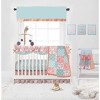 Bacati - Sophia Paisley Aqua/Coral Musical Mobile - 4 of 4
