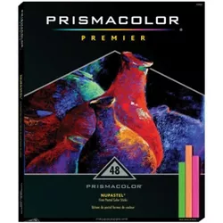 Prismacolor NuPastel Artists Pastel Stick, 3-5/8 x 1/4 in, Assorted Color, set of 48