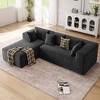 Modular l-Shaped Sectional Sofa, Chenille Upholstered Couch w/ Chaise, High Density Foam, No Assembly Required - 2 of 4