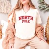 North Pole Varsity Arched Distressed - Women's Short Sleeve Graphic T-Shirt - 3 of 4