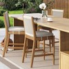 Nathan James (Set of 3) Kayden Outdoor Bar Stool Light Gray - 4 of 4