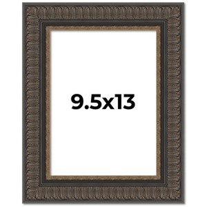 PosterPalooza | Photo Size Museum Brown Picture Frame - UV Acrylic, Foam Board Backing, Hanging Hardware - 1 of 4