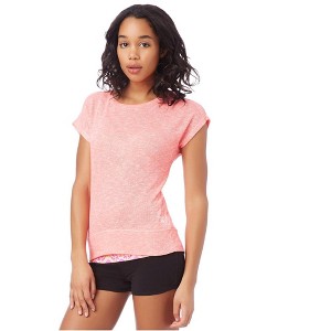 Aeropostale Womens Sheer Scoop-Back Knit Basic T-Shirt - 1 of 3
