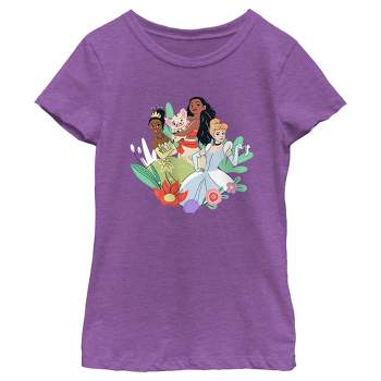 Girl's Disney Princess Trio Doodles T-Shirt