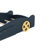 Sapphtopaz Bed Frame for Kids with Race Car-Shaped Wood Platform Bed with Wheels and Storage for Boys & Girls, Bedroom, Nursery - 4 of 4