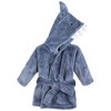 Hudson Baby Unisex Baby Plush Bathrobe and Toy Set, Blue Shark, One Size - 4 of 4