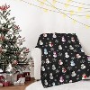 Lomsoe Christmas Throw Blanket Candy Cane Flannel Throw Blanket Super Soft Warm Bed Blanket Christmas Holiday Decor. - 3 of 4