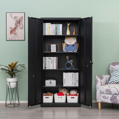 NicBex File Cabinet with 2 Doors and 4 Partitions to Separate 5 Storage Spaces,Office Cabinet with Metal Handles,Filing Cabinet for Home Office