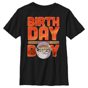 Boy's Star Wars: The Mandalorian Birthday Grogu T-Shirt - 1 of 4