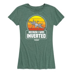 Women's - Top Gun - Because I Was Inverted Short Sleeve Graphic T-Shirt - 1 of 4