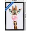 Trends International Reinders - Funky Giraffe Framed Wall Poster Prints - 3 of 4