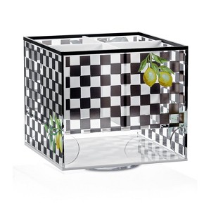 Waterdale Collection - Onyx Swivel Silverware Caddy - 1 of 3