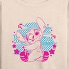 Women's - Disney - Lilo & Stitch Lightweight French Terry Wide Neck Long Sleeve Shirt - 2 of 4