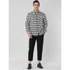 Lars Amadeus Men's Long Sleeve Button Down Casual Western Plaid Shirt - 4 of 4