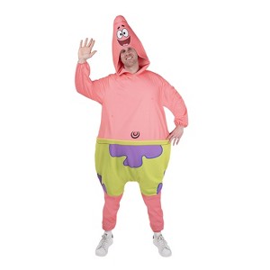 SpongeBob Men's Patrick Halloween Costume Jumpsuit - Pink One Size - 1 of 4
