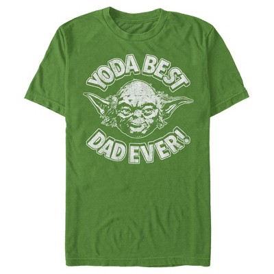 Men's Star Wars Father's Day Yoda Best Dad Ever T-shirt - Kelly Green ...