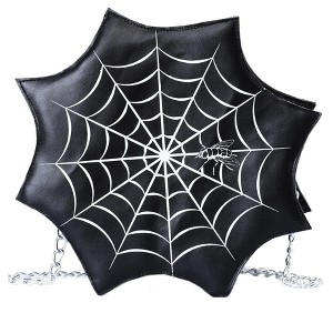 HalloweenCostumes.com One Size Women Spider Web Purse for Women, Black/White - 1 of 2