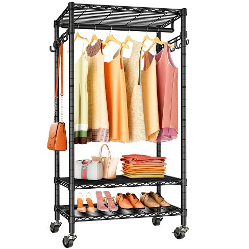 GCP Products Clothes Rack Heavy Duty Clothing Garment Rack Double